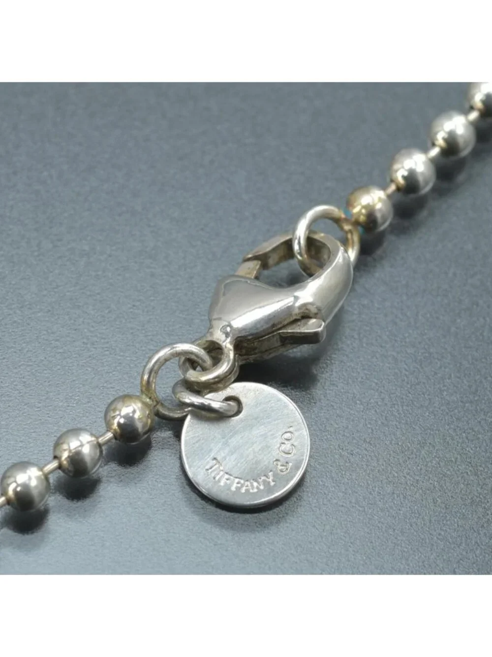 Tiffany & Co Polished Ball Chain Necklace 86 Long